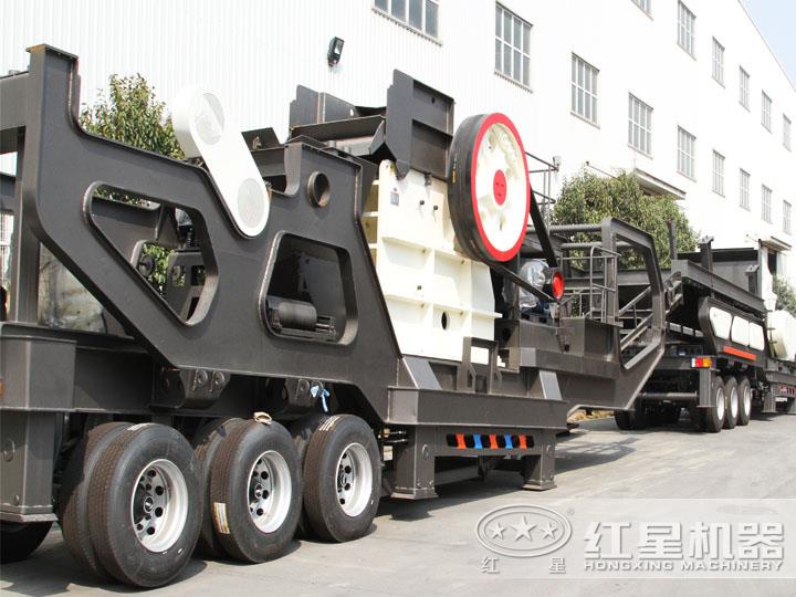 顎式移動(dòng)破碎機(jī)，破碎比大，故障率低