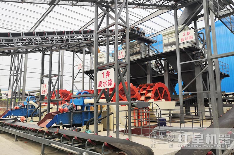 洗砂機作業(yè)現場